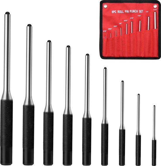9-teiliges Lederlochwerkzeug-set (1/16 Bis 5/16 Zoll) Mit Aufbewahrungstasche