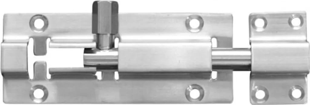4-teiliger Sicherheitsriegel Aus Edelstahl Für Schiebetüren, 100 Mm, Mit Ring