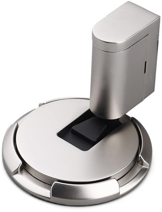 Verstellbarer Mechanischer Türstopper Aus Zinklegierung Mit Magnetverschluss Und 360° Drehbarem Sockel