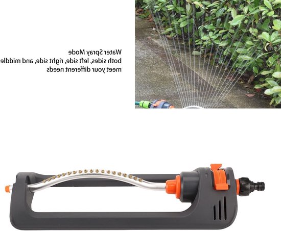 Automatischer Oszillierender Rasensprenger – Wassersprenger Für Haus Und Garten – 19 Löcher Und 4 Einstellungen – Landwirtschaftliche Bewässerung
