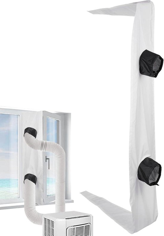 Fensterdichtungsstreifen Für Klimaanlagen – Tragbares Set – Kühlisolierung – Doppelrohrdesign – 300 Cm Lang – Weiß