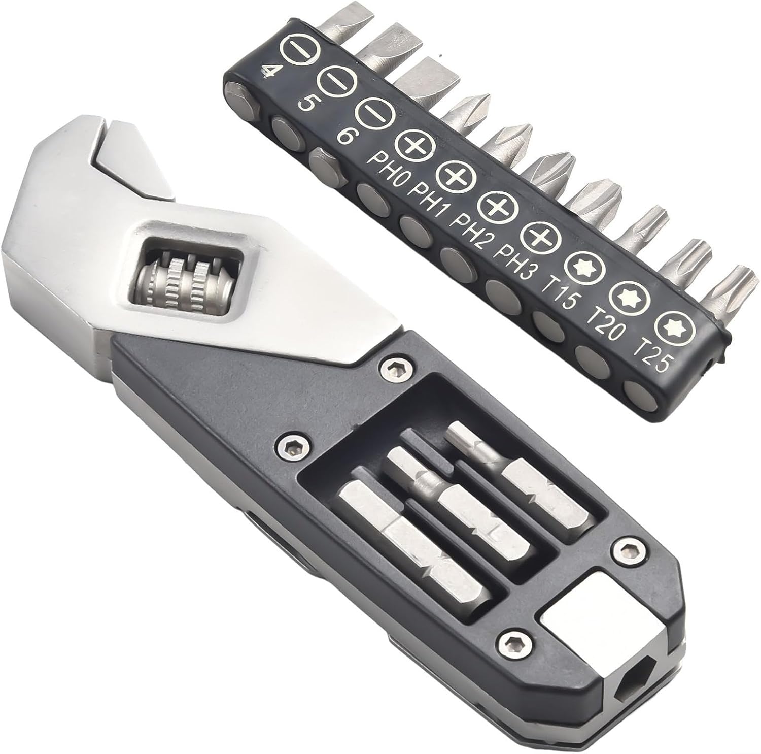 Verstellbarer Schraubenschlüssel Für Torx-schraubendreher, Edelstahl, Faltbar, 11,6 Cm, Kompakter Mehrzweckschlüssel Für Outdoor-camping