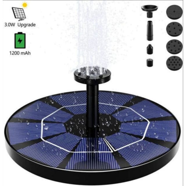 Weitere Integrierte 3-w-lithiumbatterie, 6 Solar-garten-vogelbadbrunnen-sprinkler