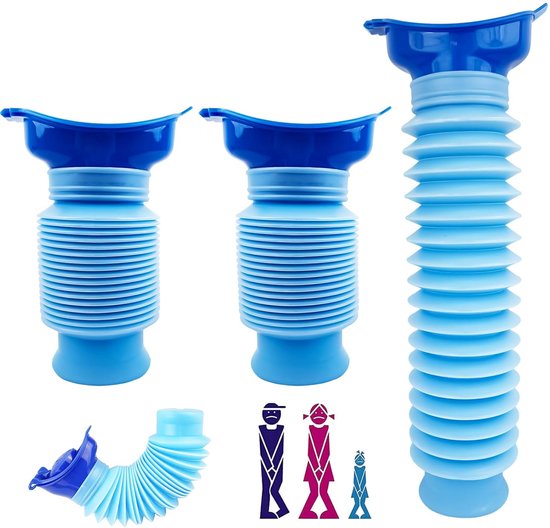 3-teiliges Tragbares 750-ml-notfall-urinal-set Für Damen Und Herren