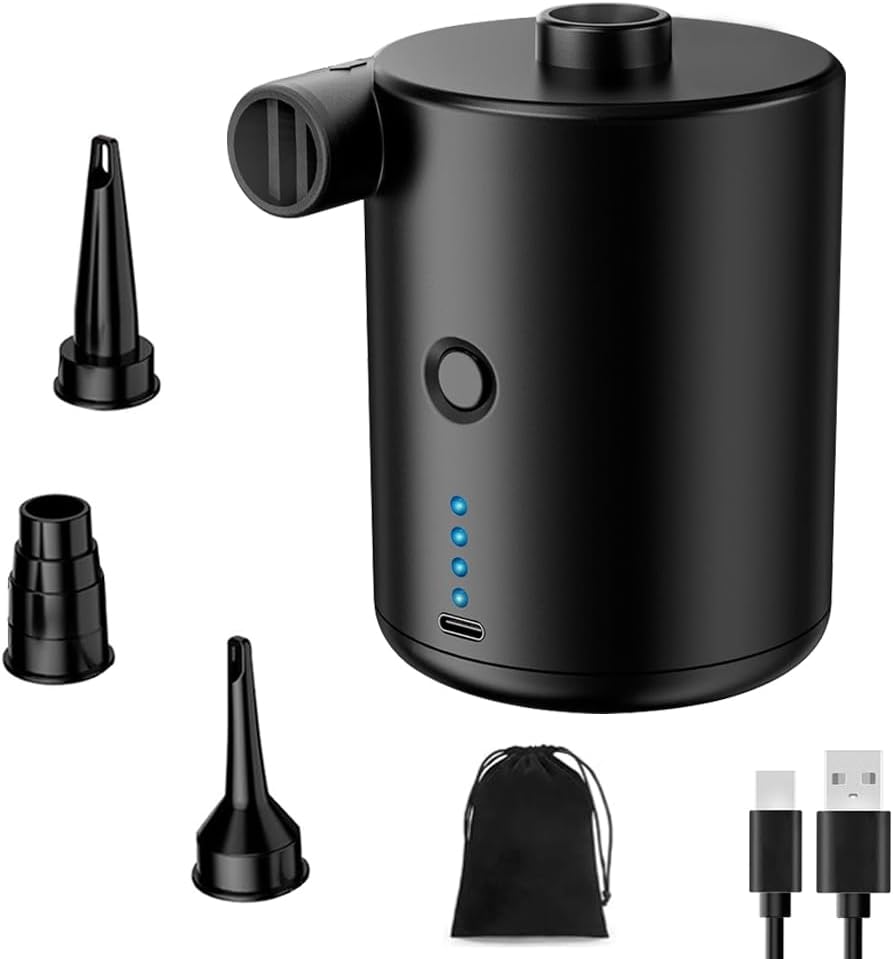 Elektrische Luftpumpe, Wiederaufladbar, 2400 Mah, Für Aufblasbare Artikel, Akku, Luftmatratze, 3-in-1-funktion Zum Aufblasen Und Ablassen Der Luft, Mini-elektropumpe