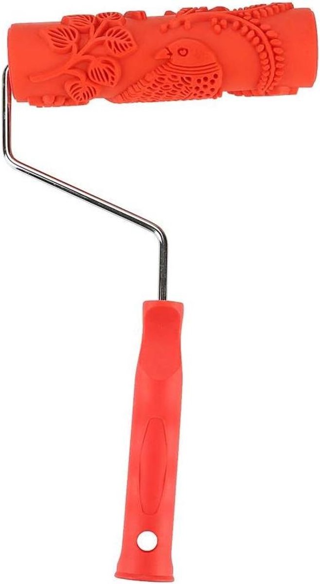 Gemusterte Farbrolle, 18 Cm, Geprägte Dekorative Gummirolle Zur Wandgestaltung.