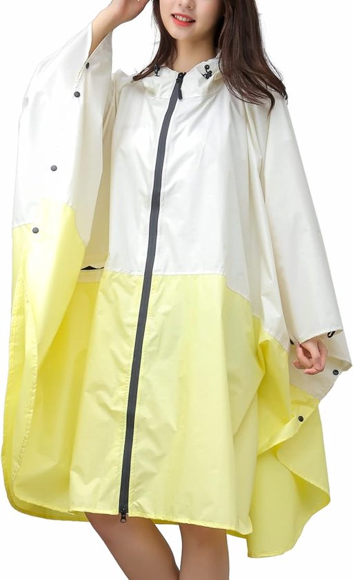 Wasserdichter Regencape Mit Reißverschluss, Unisex-regenmantel Für Damen Und Herren, Leicht Und Faltbar, Inklusive Aufbewahrungstasche, Ideal Zum Radfahren, Wandern Und Für Outdoor-aktivitäten.