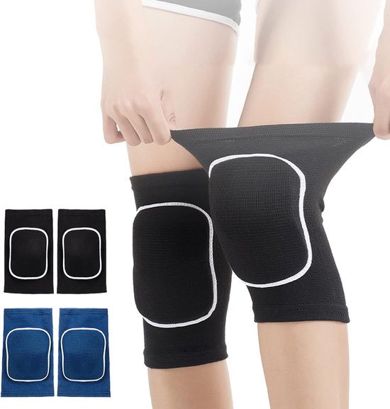 2 Paar Verdickte, Stoßdämpfende Knieschoner Aus Schwamm Für Volleyball, Fußball Und Tanz (größe L)