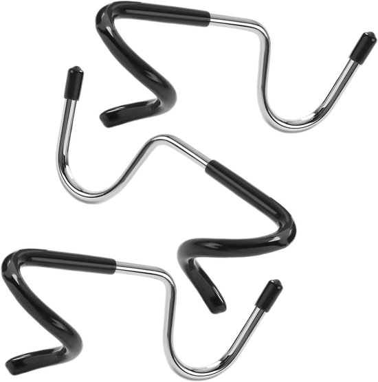 Zeltlampenhaken – Campinghaken – Außenbeleuchtung – S-förmig, Rutschfest – 3er-pack – Silber