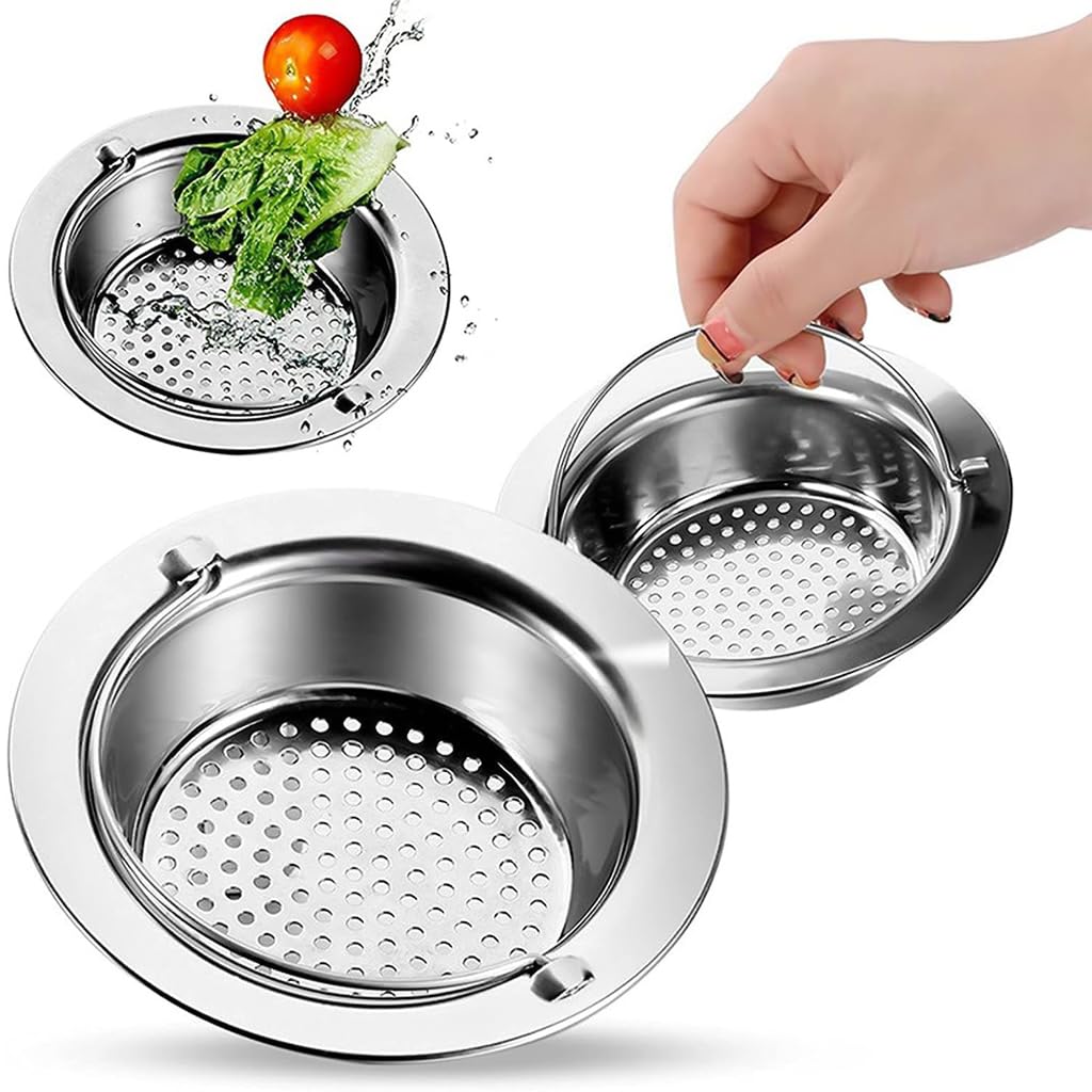 Spülbecken-sieb, Edelstahl-abflusssieb, Küchenspülen-abflusssieb, Siebabdeckung Für Bad- Und Küchenspülen (11 Cm) – 6er-pack