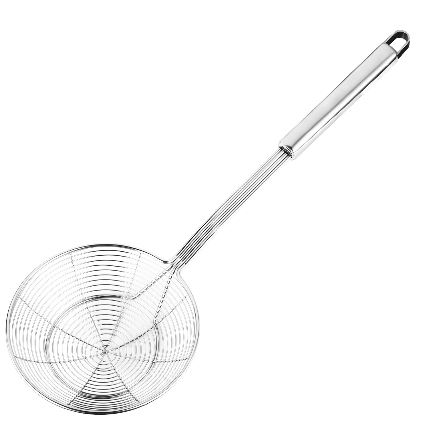 Massiver Edelstahl-sieblöffel Zum Kochen Und Backen, Küchenutensil, Siebkelle, Durchmesser 5,4 Zoll