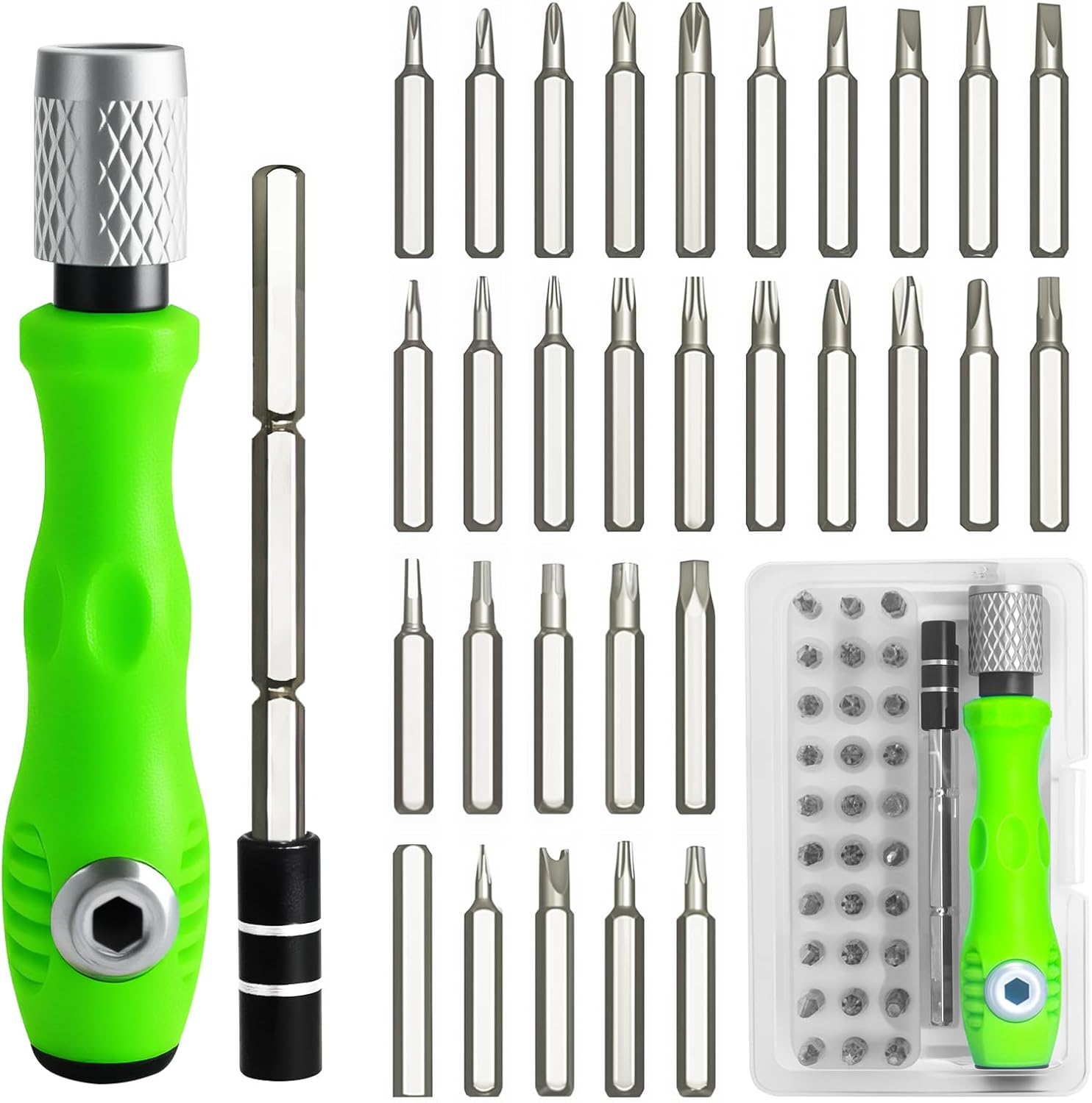 32-in-1 Miniatur-präzisionsschraubendreher-set, Magnetisches Mini-schraubendreher-set, Geeignet Für Brillen, Uhren, Laptops Und Elektronik