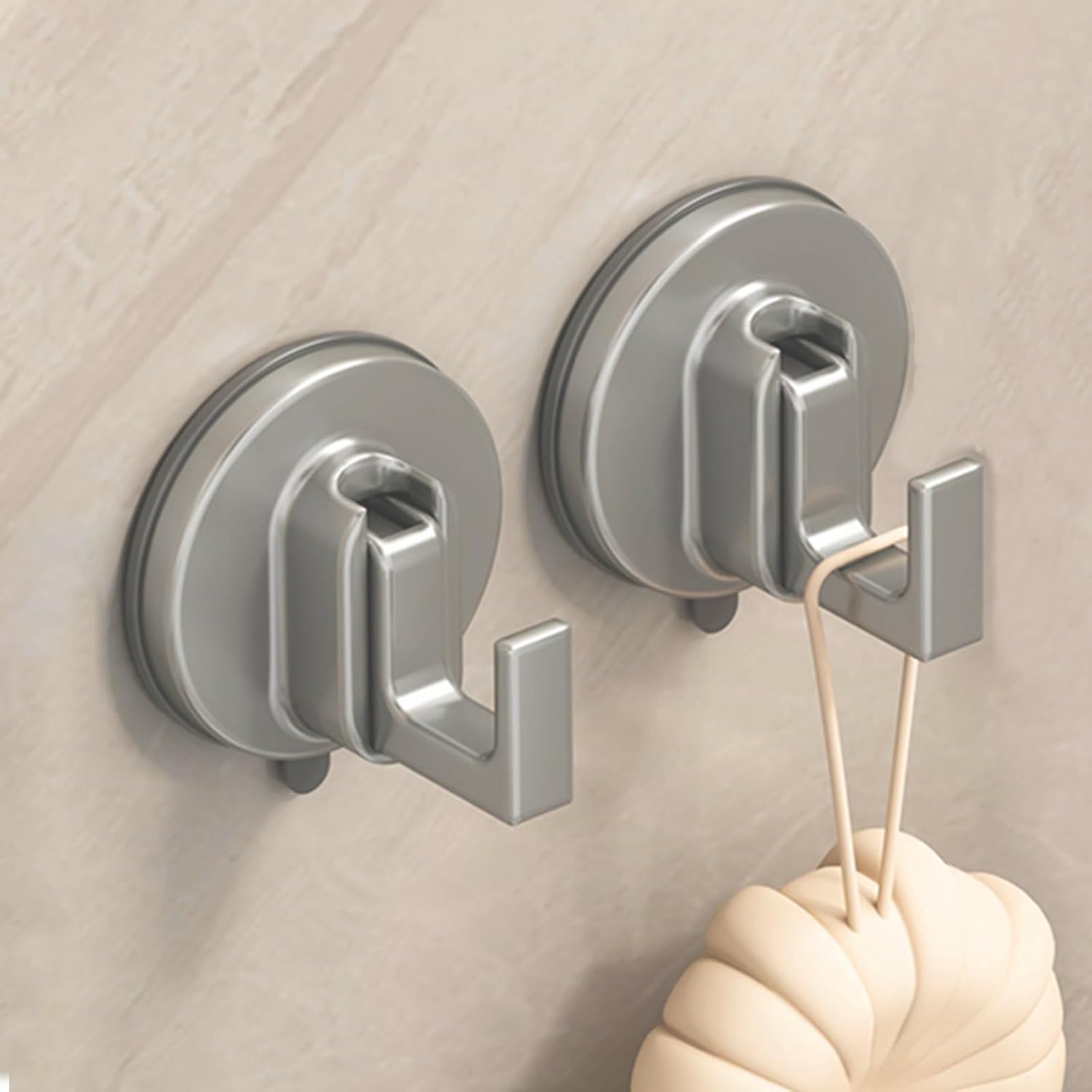 Zweiteiliges Set Aus Leistungsstarken Vakuum-saughaken, Handtuchhalter Für Badezimmer, Wand-saughaken, Geeignet Für Küchen Und Duschräume.