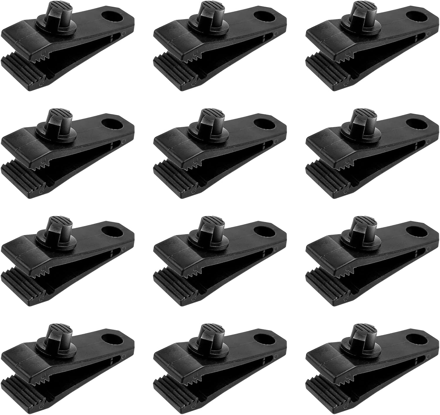Hochleistungsfähige, Rutschfeste Clips, Zeltclips Mit Rändelschrauben, Wasserdichtes Gewebe Und Befestigungsklammern Für Sonnenschutz (12-teilig)
