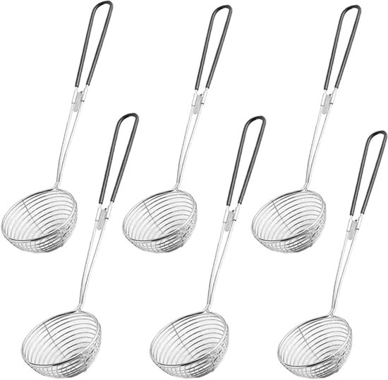 Edelstahl-schöpfkelle Mit Griff, Durchmesser 6 Cm, Für Eintöpfe, Fleischbällchen, Braten Und Tee – Silber