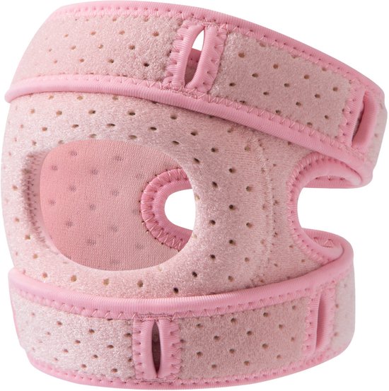Sportliche Kniebandagen, 2er-pack, Geeignet Zum Laufen Und Seilspringen, Ideal Für Läufer Und Tennisspieler, Größe Xs, Rosa.