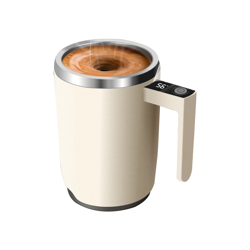 Automatischer Kaffeerührer – 401–500 Ml – Mit Temperaturanzeige – Wiederaufladbarer Kaffeebecher – Multifunktionaler Rührbecher