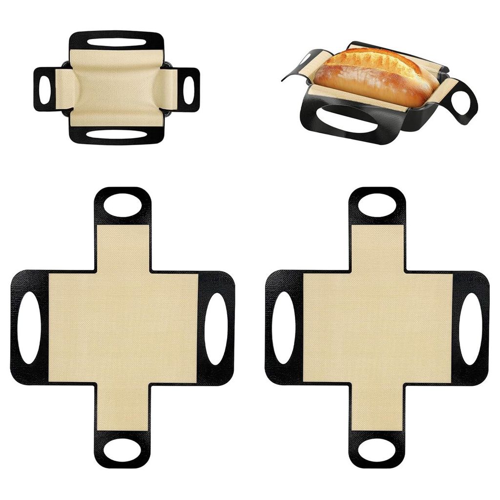 Silikon-backmatten, 2-teiliges Set, 39 X 49 Cm, Antihaftbeschichtete Backmatten, Brotbackmatten, Hitzebeständig Von -40 Bis 260 °c.