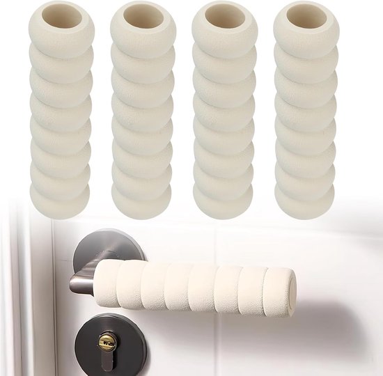 4er-pack Türgriffschutzpuffer Aus Weichem Gummi, Wandschutz Gegen Kollisionen (beige)