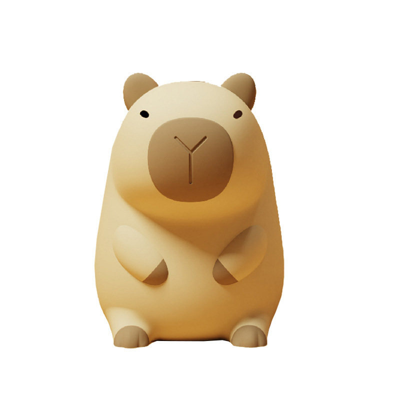 Capybara-lampe – Capybara – Nachtlicht Für Kinder Und Babys – Silikon – Schlafzimmerlampe – Klemmlampe – Touch-lampe