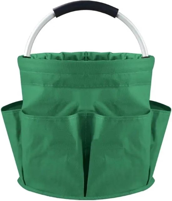 17l Tragbarer Gartengeräte-aufbewahrungskorb Mit Großem Fassungsvermögen Und Mehreren Taschen, Faltbar, Ideal Für Picknicks Im Freien