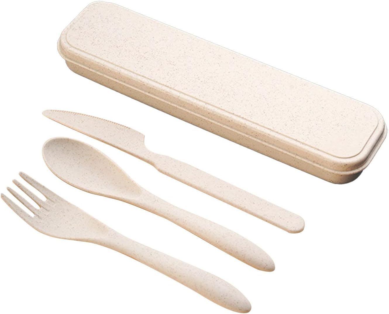 10-teiliges Wiederverwendbares Reisebesteck-set, Löffel, Gabel, Messer, Mit Etui Für Schule, Picknick & Camping