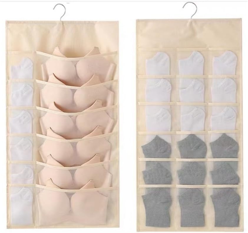 Organizer Für Kleidung/unterwäsche Und Socken Mit Großem Fassungsvermögen Und Zwei Nutzbaren Seiten (beige).
