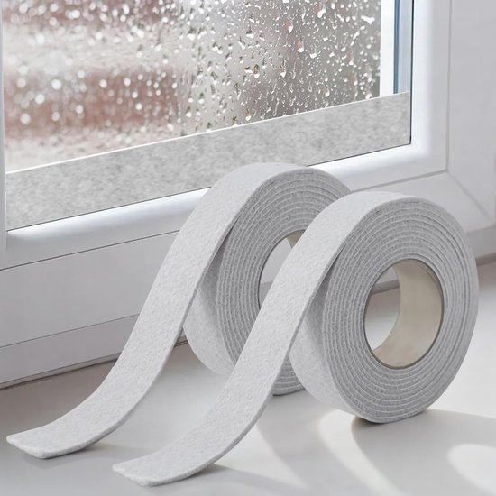 2er-packung 3 Cm X 400 Cm Beigefarbene, Kondensationshemmende Und Feuchtigkeitsabsorbierende Fensterfilzleiste