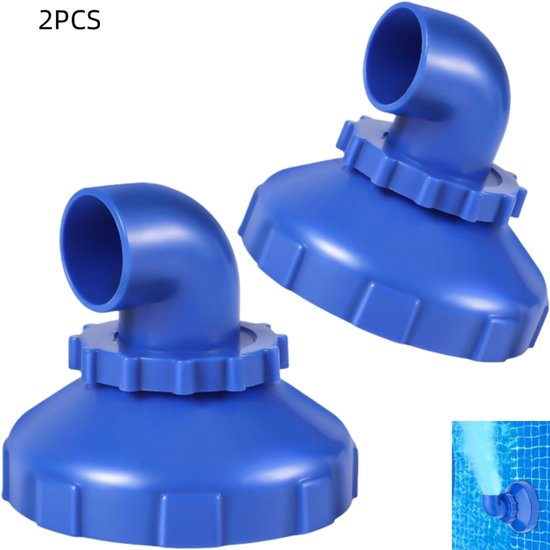 2er-pack – 360° Drehbare Pooldüsen – Drehbare Wassereinlassdüsen – Geeignet Für Pools Und Whirlpools – Blau – 8 X 8 Cm