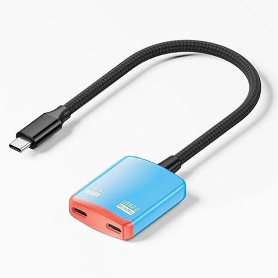 Dual-usb-c-port-splitter-hub – Universell Für Ar-brillen/switch/steam Deck