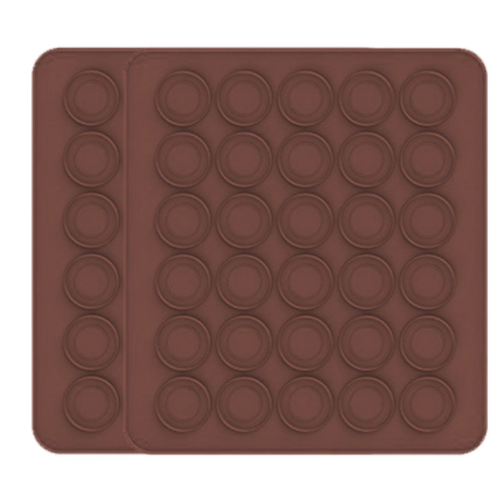 2 Silikon-backmatten, 30 Mulden, Geeignet Für Macarons, Silikonformen, Antihaft-macaronformen