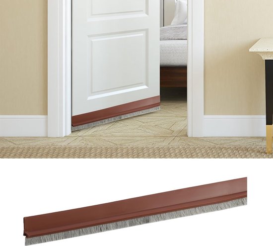 100 Cm Langer, Selbstklebender, Gebürsteter Tür-/fensterdichtungsstreifen Zur Schall- Und Winddämmung.