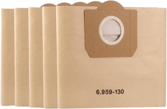Staubsaugerbeutel Für Kärcher 6.959-130.0 Wd3 Wd3p Mv3, Ersatz-papierfilterbeutel Für Nass- Und Trockensauger (5er-packung)