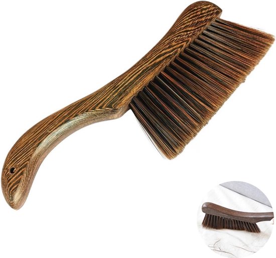 Bettbürste, 1 Stück, Gebogener Griff, Handbürste, Staubbürste Zur Reinigung, Handbürste Aus Holzblock, Weiche Reinigungsbürste, Für Betten, Sofas, Teppiche