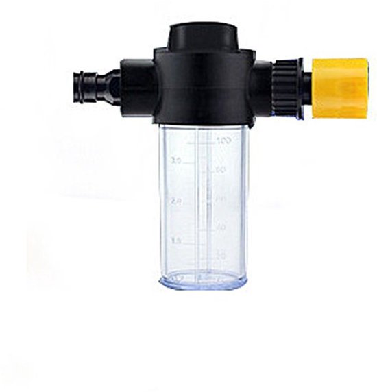 Schaumsprühflasche Mit Hochdruck-dreimodusdüse, Geeignet Für Autowäsche, Tierbaden, Gartenarbeit, 100-ml-schlauchanschluss (gelb).