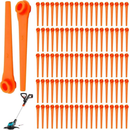 100 Kunststoff-rasenmähermesser – 70 Mm – Passend Für Gardena