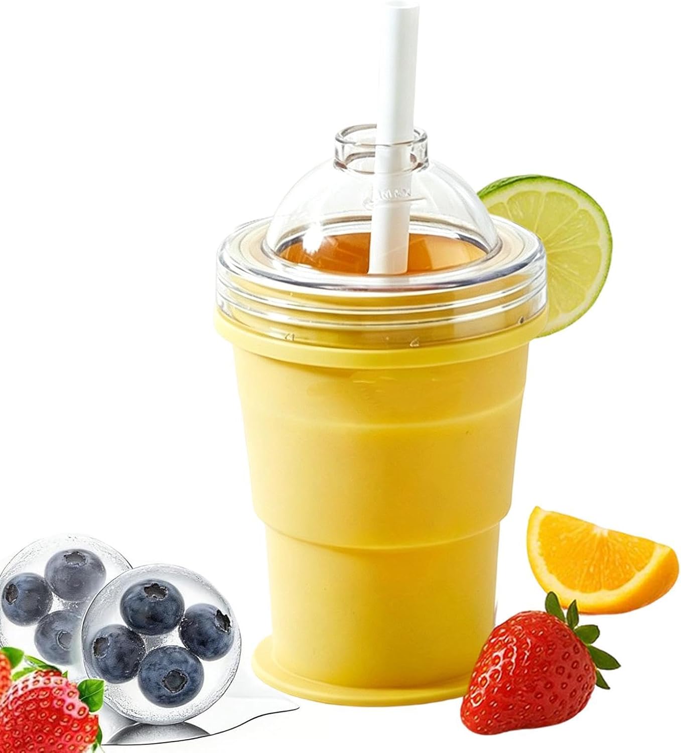 Eisförmiger Kaffeebecher, Eisbecher Faltbarer Eisbecher Zur Zubereitung Eiskalter Getränke, Für Reisende, Barkeeper, Zuhause, Büro, Partys, Camping