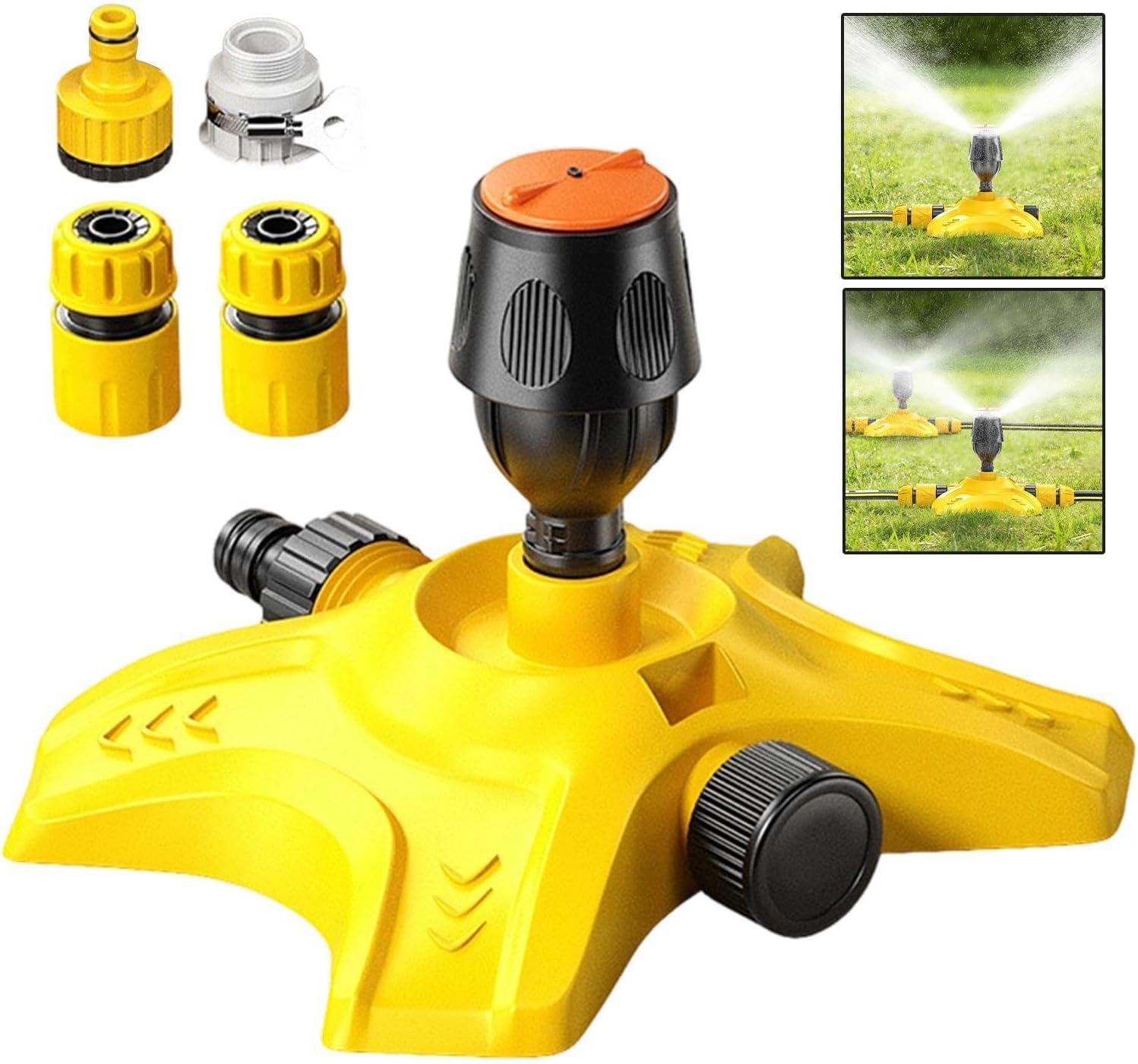 Gartensprenger, Verstellbar, Für Die Bewässerung, Automatische Bewässerung Mit Einstellbarem Sprühstrahl, Wassersparende Rasen- Und Gartensprenger