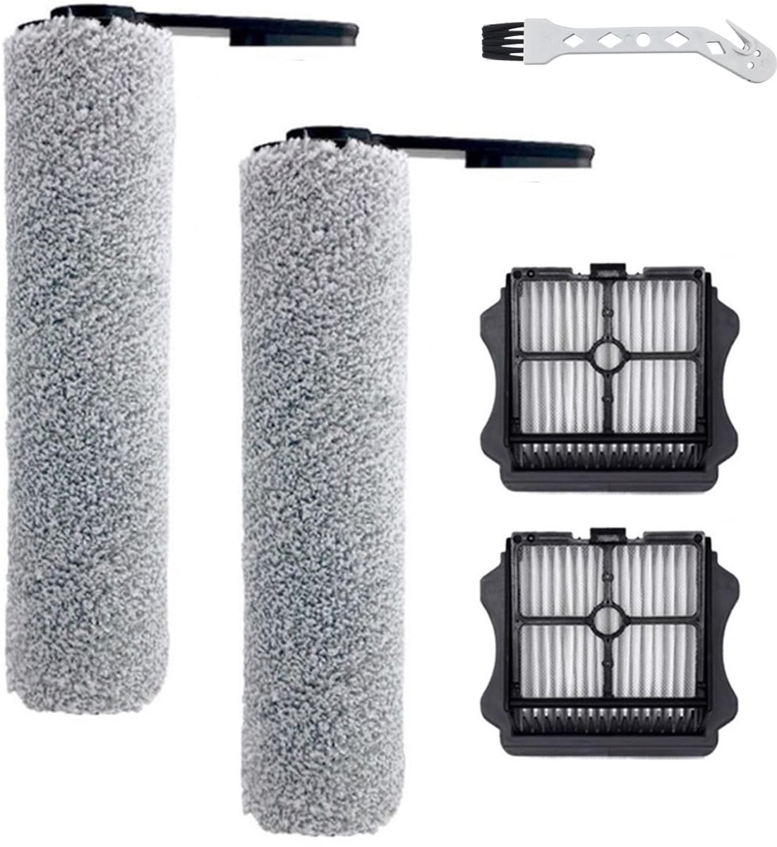 Zubehörset 5-teilig Für Tineco Floor One S5 Pro 2 Series Breeze Akku-nass- Und Trockensauger, Ersatzteile: 2 Bürstenwalzen, 2 Hepa-filter