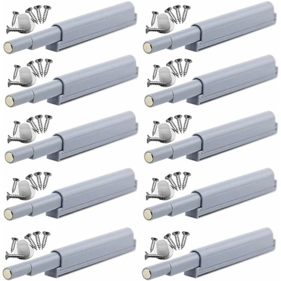 10-teiliges Set Automatischer Magnetischer Türdämpfer Mit Push-to-open-funktion Für Schranktüren