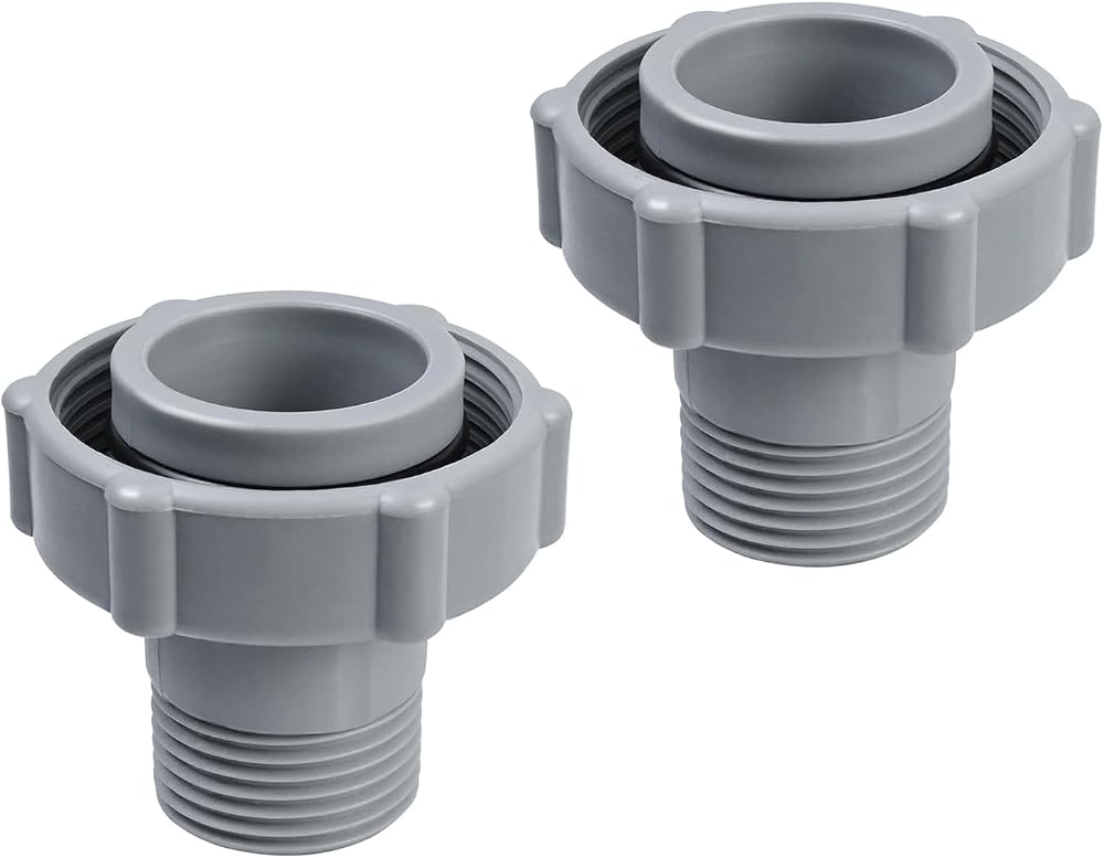 Poolschlauch-anschlüsse 1,5" Universal-schlauchadapter Abflussverbinder 1,5" (3,9 Cm) Für Gartenschläuche, 2er-pack