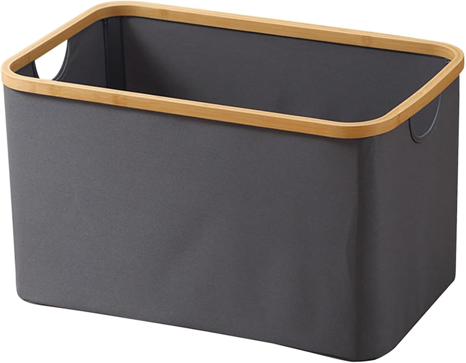 Faltbarer Wäschekorb - Faltbarer Wäschekorb Aus Bambus, Aufbewahrungsbox, Faltbarer Wäschekorb Für Schlafzimmer Und Badezimmer (grau, 45 X 30 X 24 Cm)