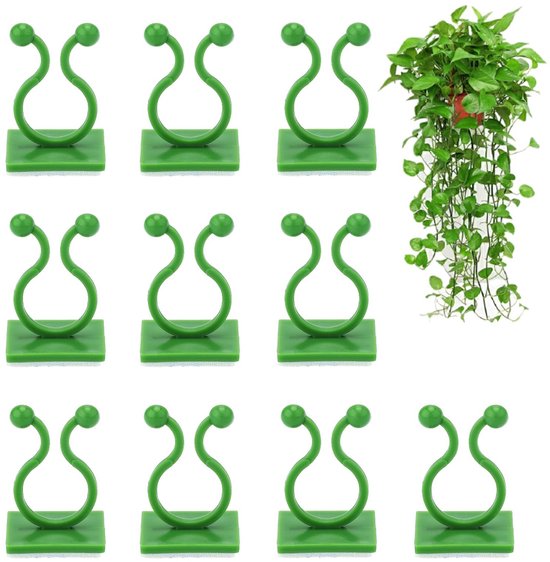 - Pflanzenclips, 100 Stück, Selbstklebend, Zur Wandmontage