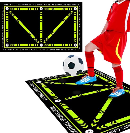 Fußballmatte – Fußballtrainingsmatte – Dribbelmatte – Trainingsausrüstung – Faltbar