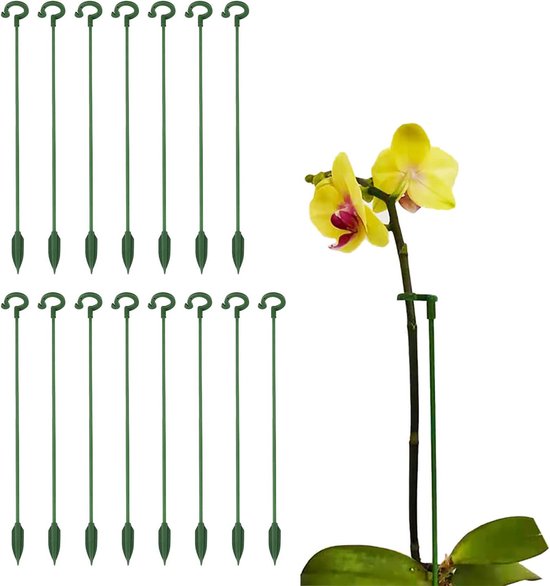 Pflanzenstützset – Stabile Pflanzenstützen – 15 Stück – 27 Cm