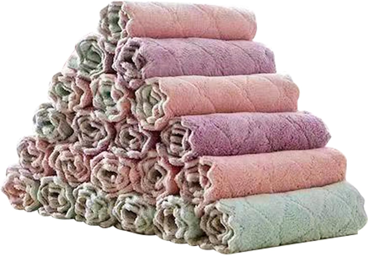 20er-packung Super Saugfähige Geschirrtücher Aus Korallenvlies-mikrofaser – 25 X 25 Cm, Schnelltrocknend