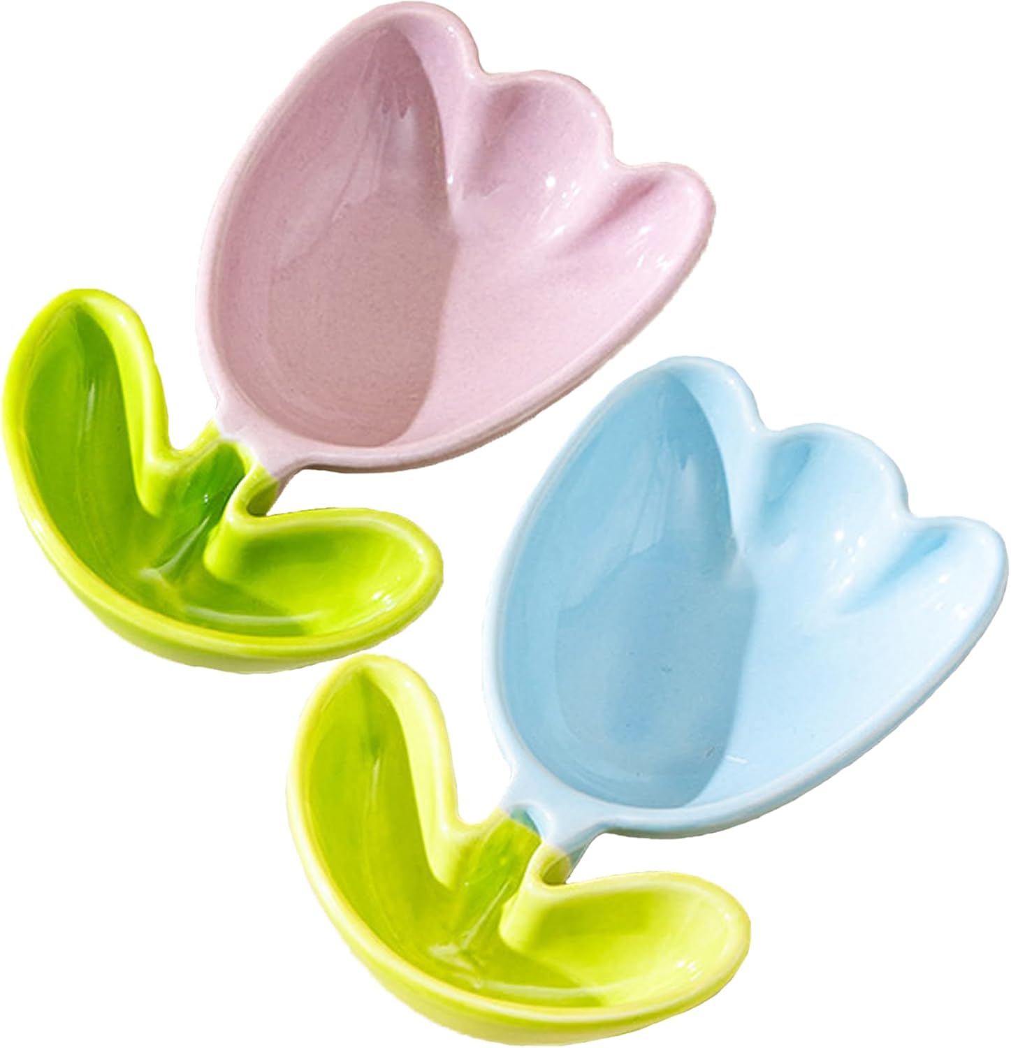 Mini-dessertschalen, Mini-dipschalen In Blütenform, Keramik-saucenschalen Für Vorspeisen, Ketchup Und Essig (tulpenförmig)