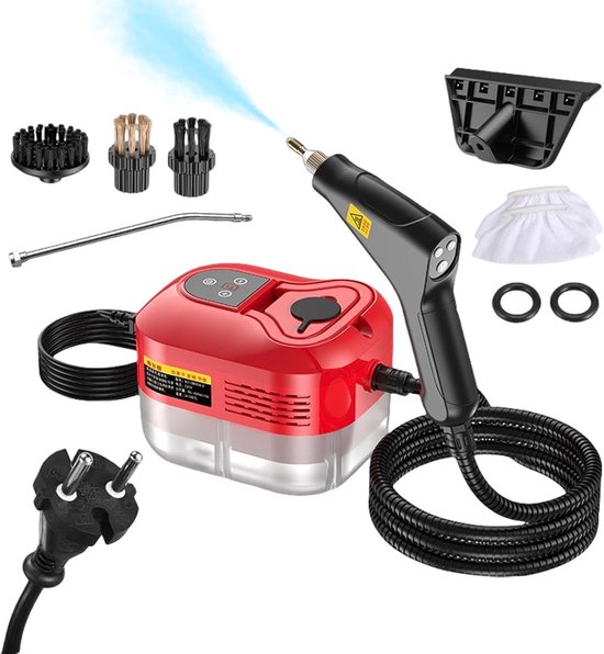 Handdampfreiniger Mit Motor Und 8 Aufsätzen, Langlebig, Für Küche, Fliesenfugen, Böden, Möbel Und Autos.