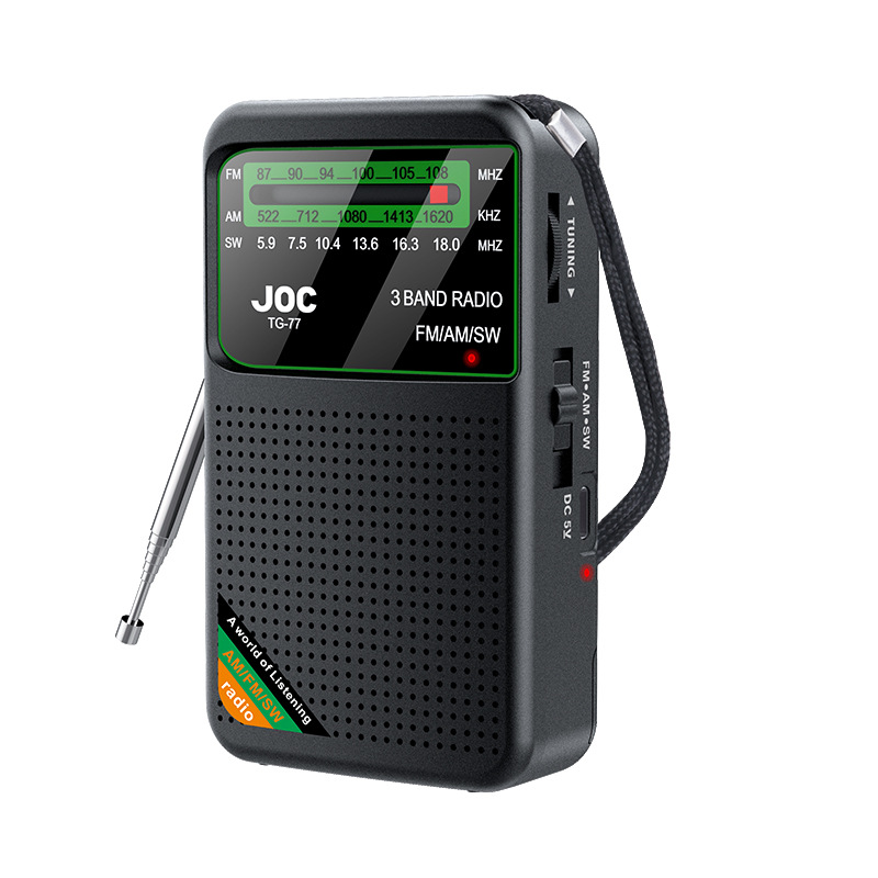 3-band-taschenradio – Tragbares Am/fm-kurzwellenradio Mit Batterie Und Kurzwellenempfang – Ausgestattet Mit Modernen Transistoren – 3,5-mm-kopfhöreranschluss