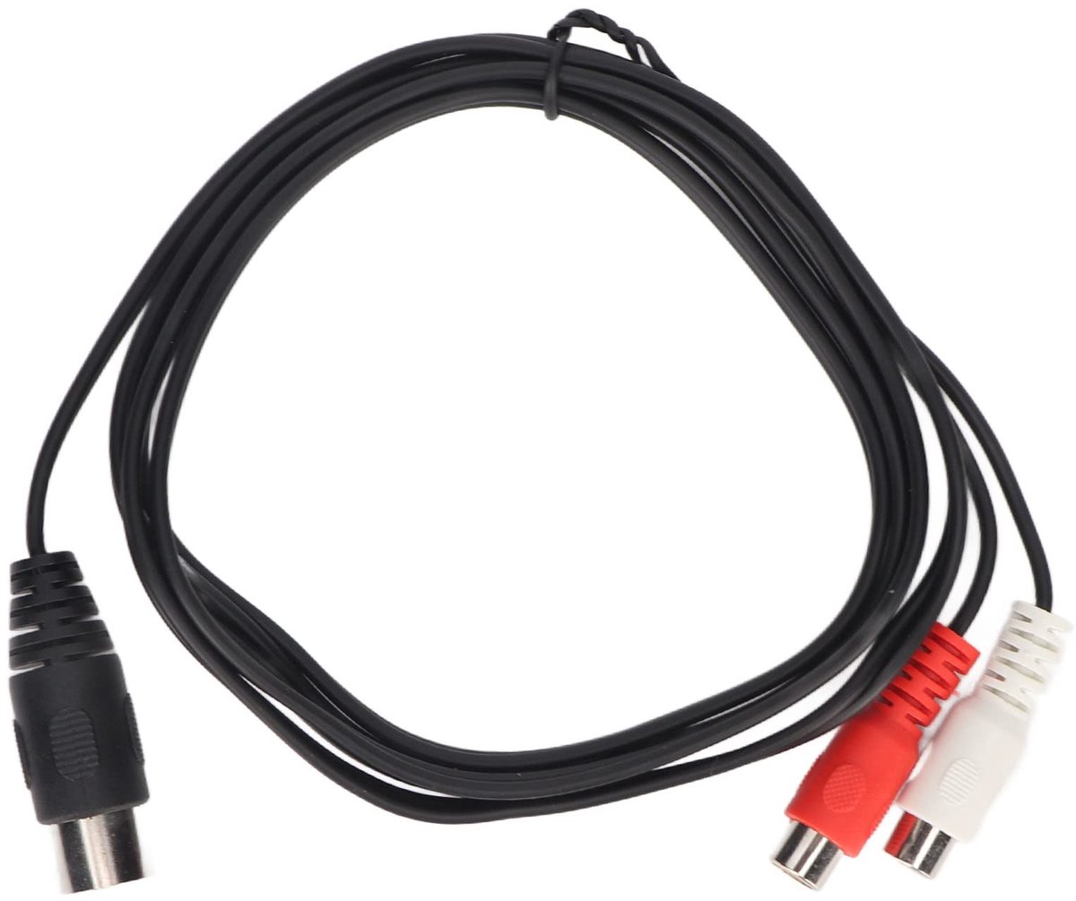 Adapterkabel, Stecker Auf Buchse, Hifi Plug-and-play 8-poliges Din-auf-2-cinch-kabel, Flexibel, Klare Klangqualität